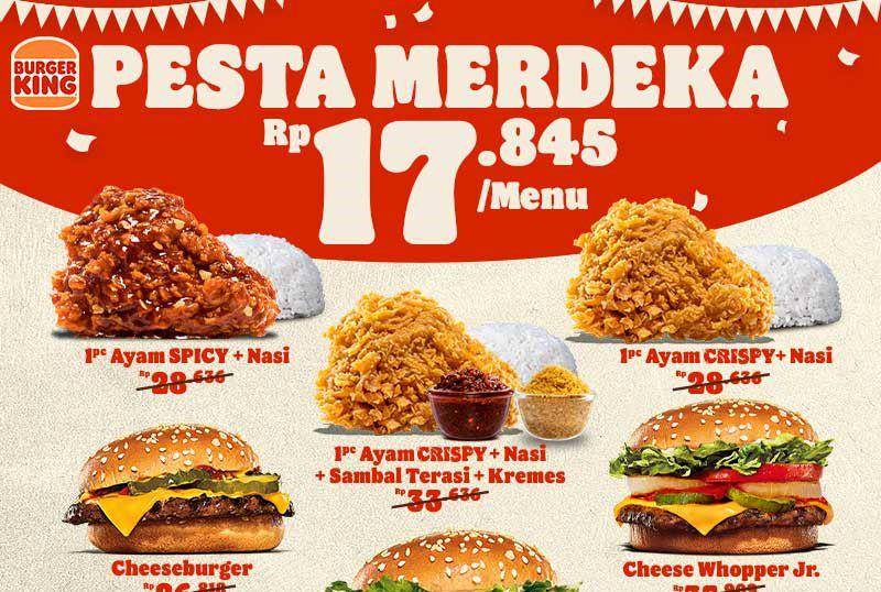 Promo dari Burger King. (Bkdelivery.co.id)