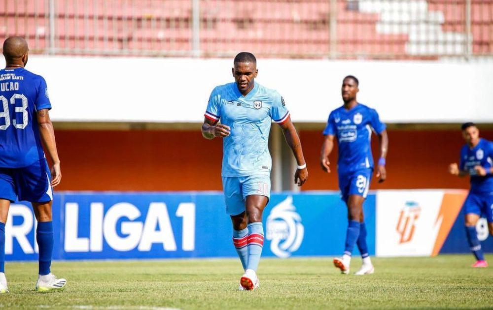 Evandro Brandao saat memperkuat Rans Nusantara FC pada laga melawan PSIS Semarang. (dok. PSIS)