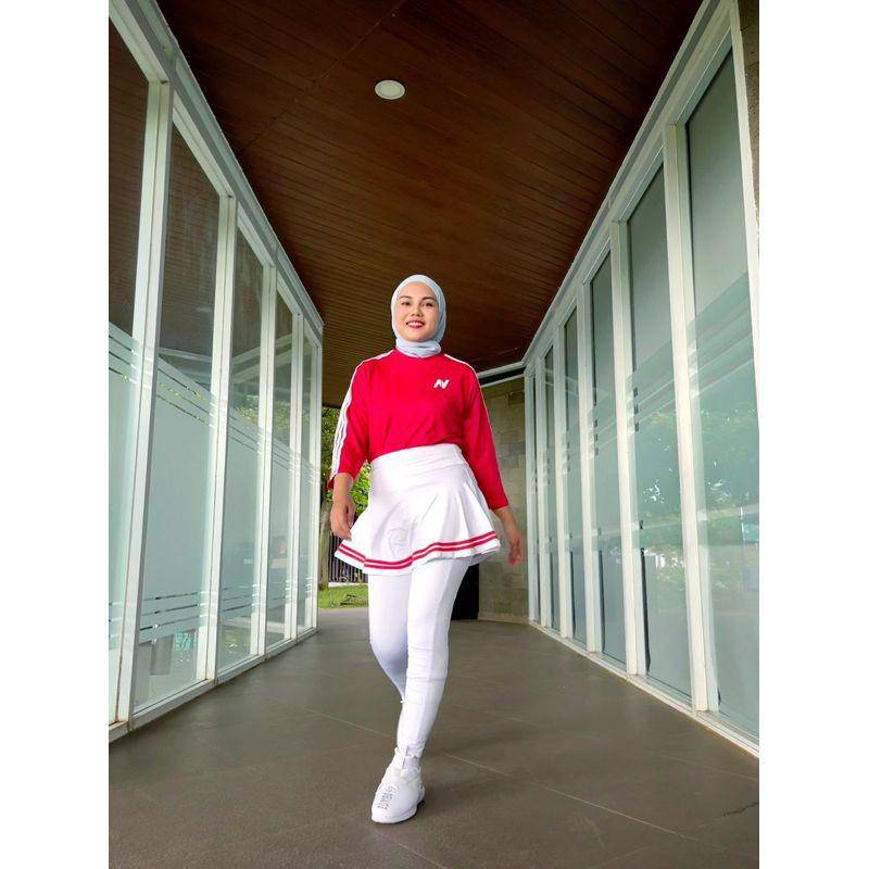 baju olahraga merah putih (shopee.co.id/BAJU SENAM)
