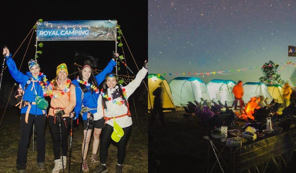 7 Potret Royal Camping Luna Maya dan Yura di Gunung Prau, Jateng