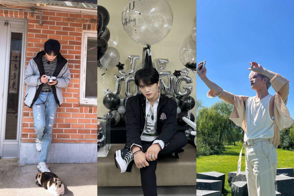 mix and match outfit dengan outer ala Jaejoong (instagram.com/jj_1986_jj)
