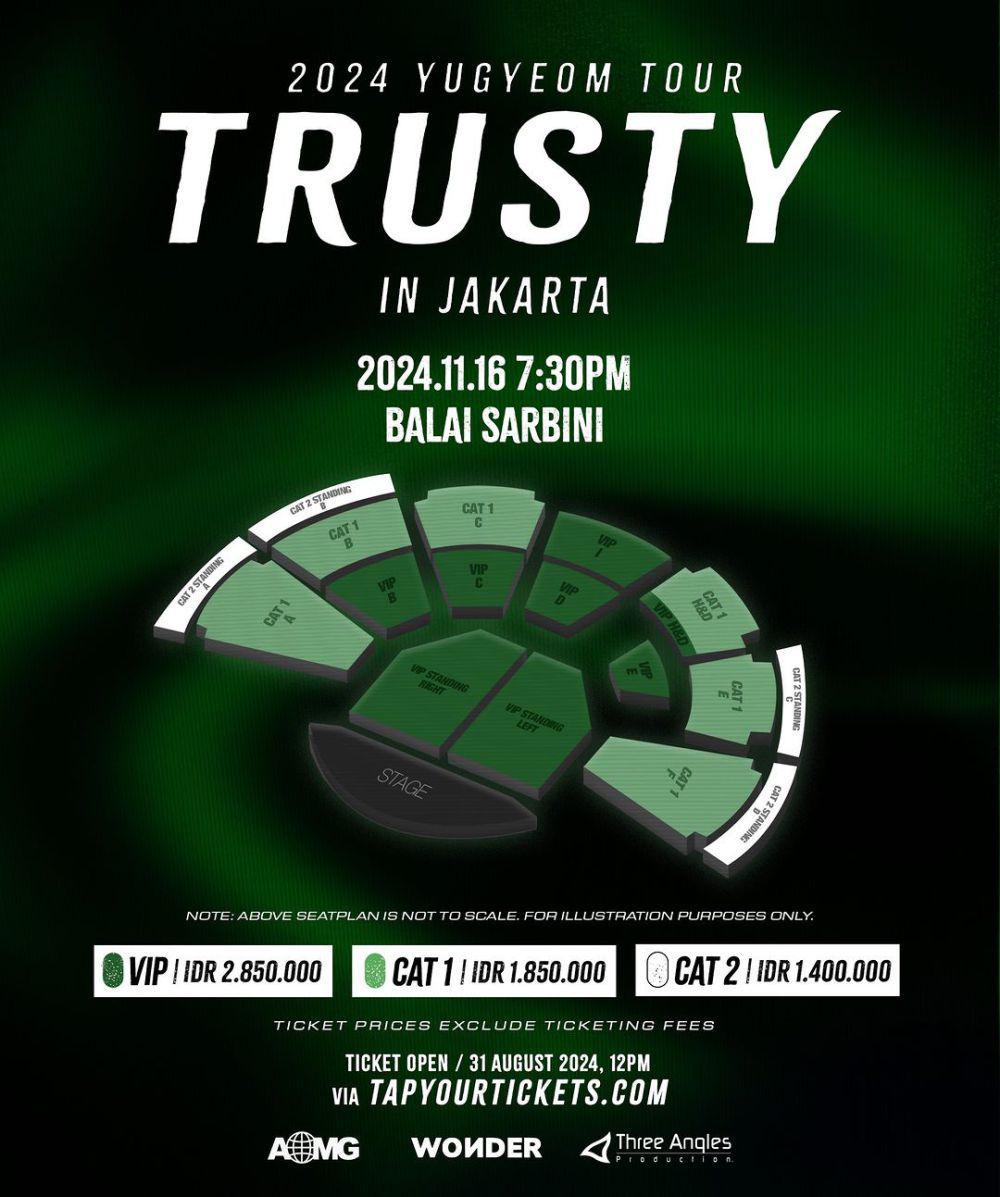 harga tiket konser solo Yugyeom GOT7 di Jakarta (instagram.com/threeanglesproduction)