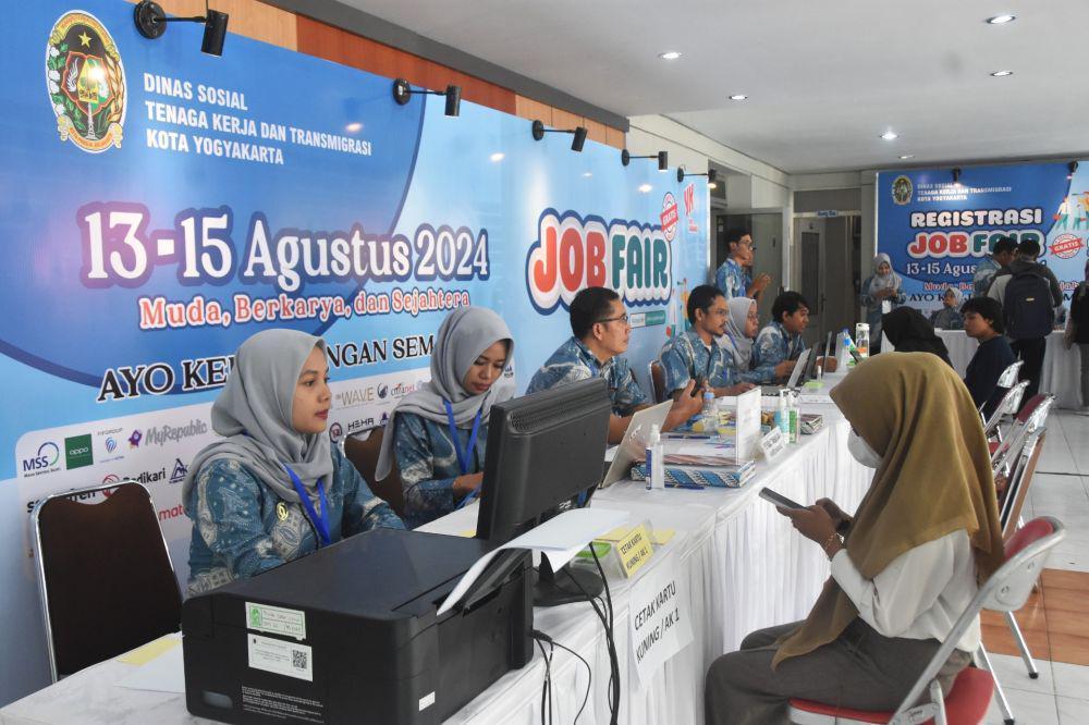 Job Fair yang digelar Pemkot Yogyakarta, di Auditorium LPP Yogyakarta, mulai 13 - 15 Agustus 2024. (Dok. Istimewa)