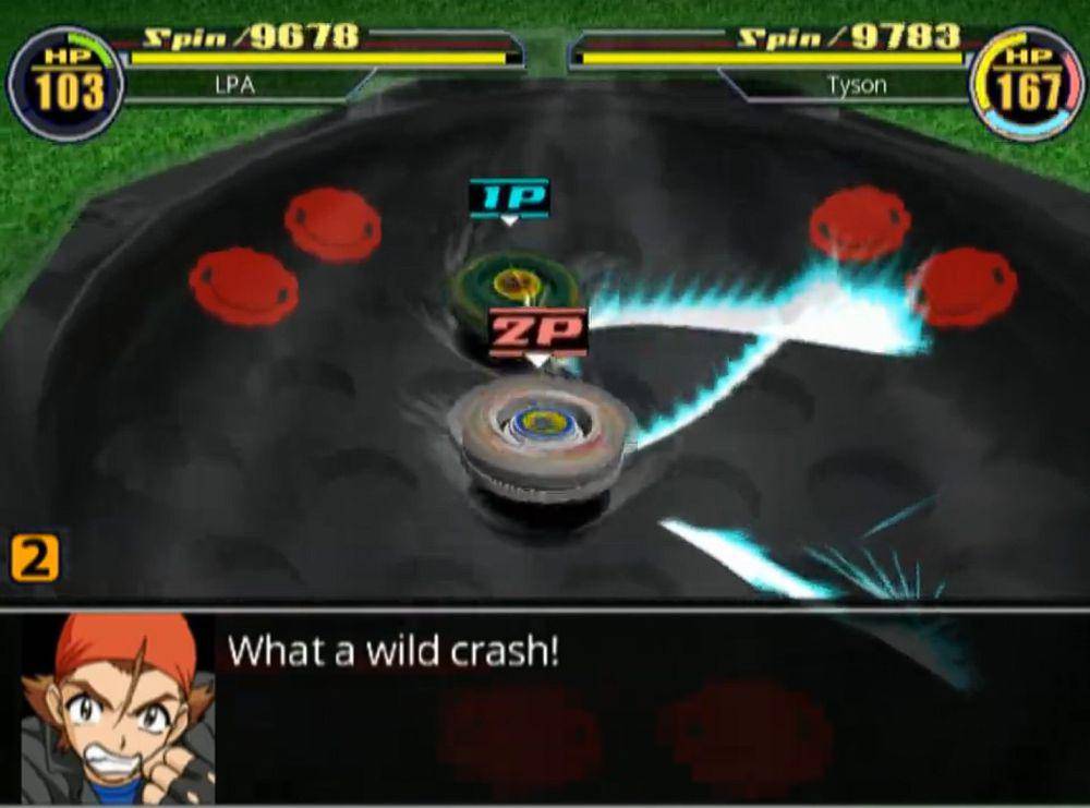 cuplikan Beyblade V-Force: Super Tournament Battle (dok. Hudson Soft/Beyblade V-Force: Super Tournament Battle)
