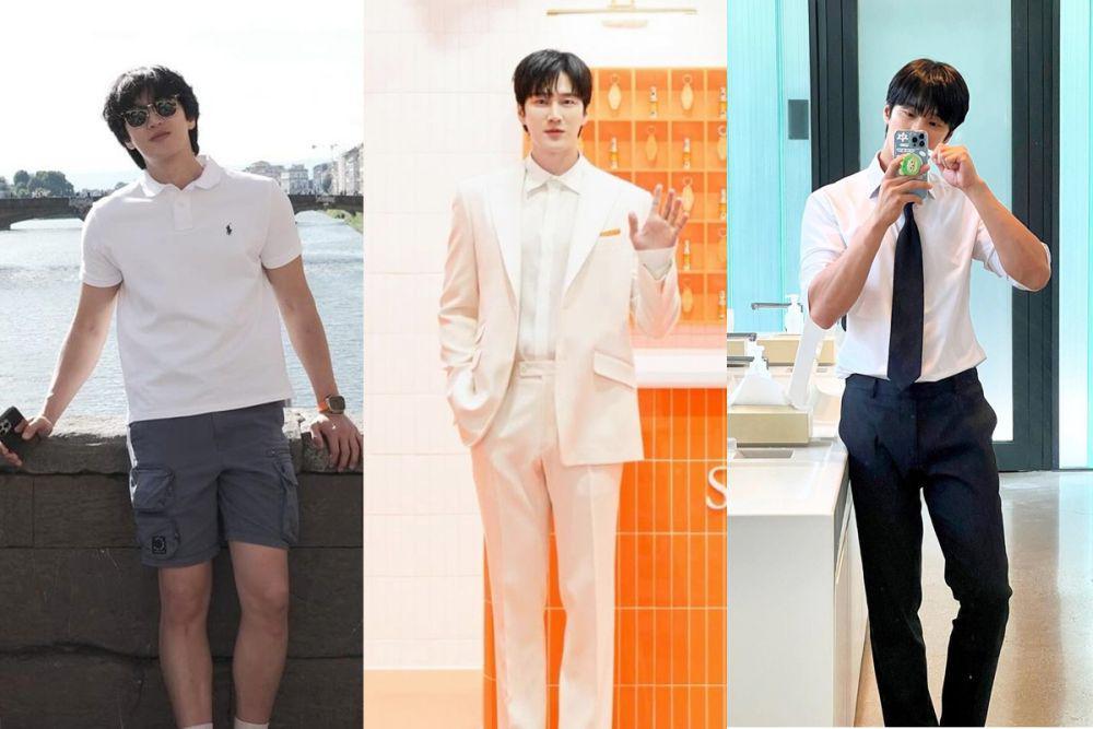 7 Inspirasi OOTD Atasan Putih ala Ahn Bo Hyun, Modis Minimalis!