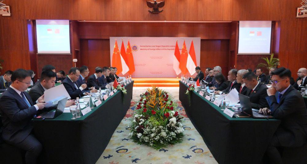 Dialog Bersama Tingkat Pejabat Senior Kementerian Luar Negeri dan Pertahanan Indonesia dan RRT (SOM 2+2). (dok. Kemlu RI)