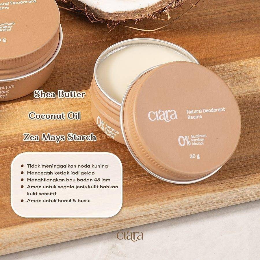 Ciara Natural Deodorant Baume (shopee.co.id/Ciara Official Shop)