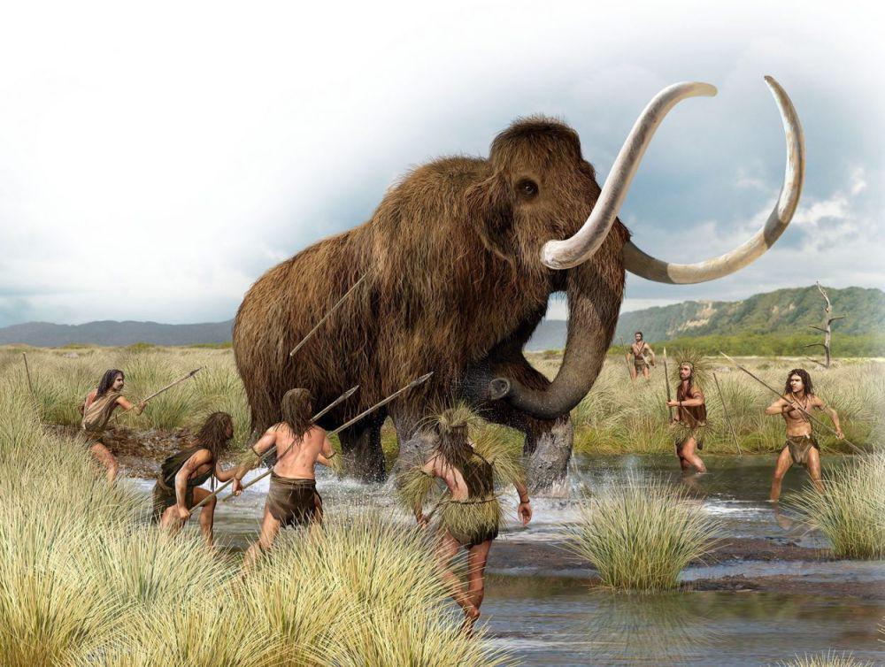 Ilustrasi fauna dan manusia purba di Doggerland (heritagedaily.com)