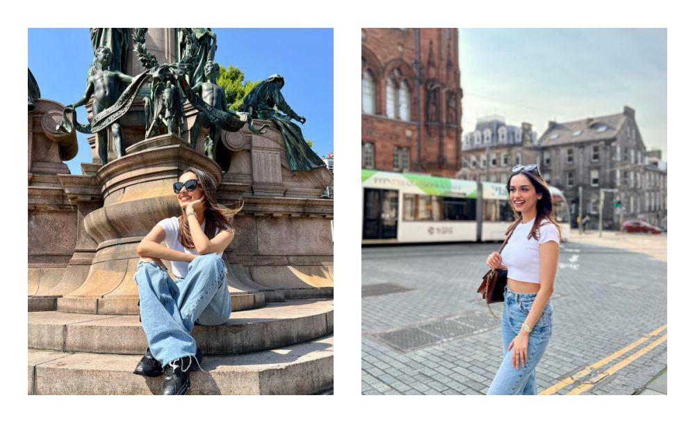 ide outfit street style ala Manushi Chhillar (instagram.com/manushi_chhillar)