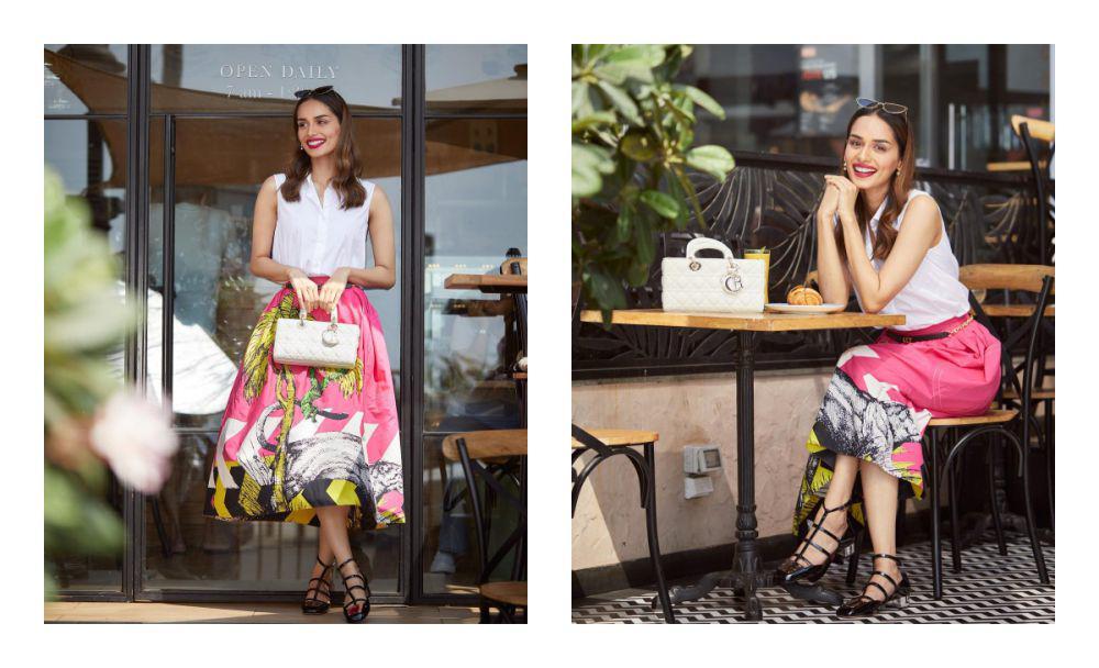 ide outfit street style ala Manushi Chhillar (instagram.com/manushi_chhillar)