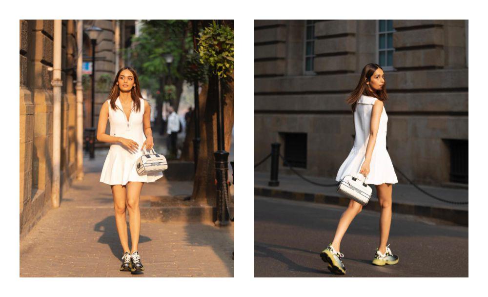 ide outfit street style ala Manushi Chhillar (instagram.com/manushi_chhillar)