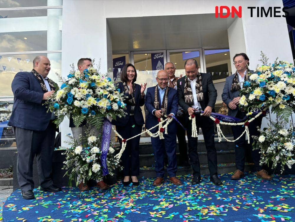 Peresmian Dealer Ford 3S Yogyakarta, di Jalan Cupuwatu, Rabu (14/8/2024). (IDN Times/Herlambang Jati Kusumo)