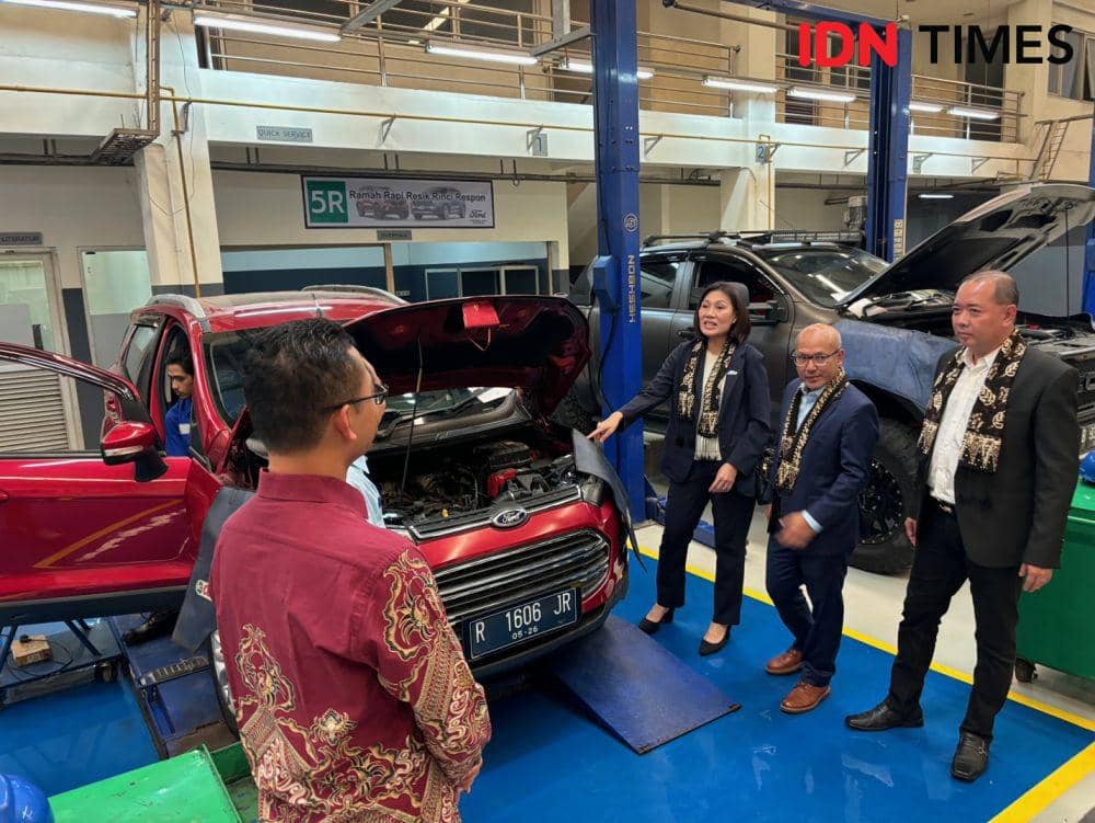 Peresmian Dealer Ford 3S Yogyakarta, di Jalan Cupuwatu, Rabu (14/8/2024). (IDN Times/Herlambang Jati Kusumo)