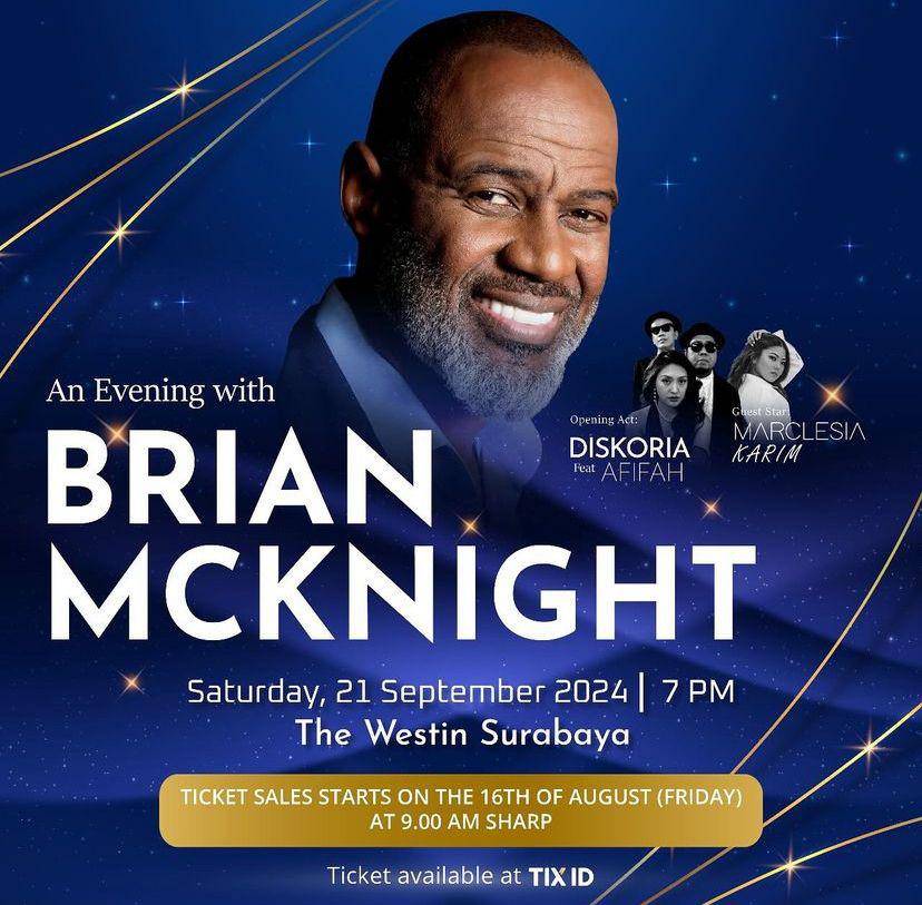 harga tiket konser Brian McKnight di Surabaya (Instagram.com/avatara.lintasmedia)