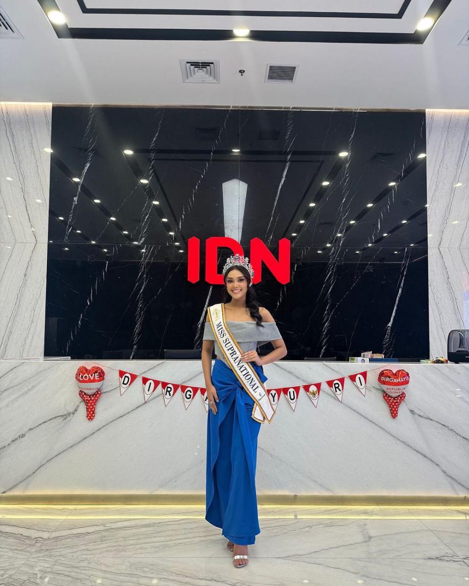 Potret Kunjungan Miss Supranational 2024 Harashta Haifa Zahra ke IDN Times (Instagram.com/officialputeriindonesia)