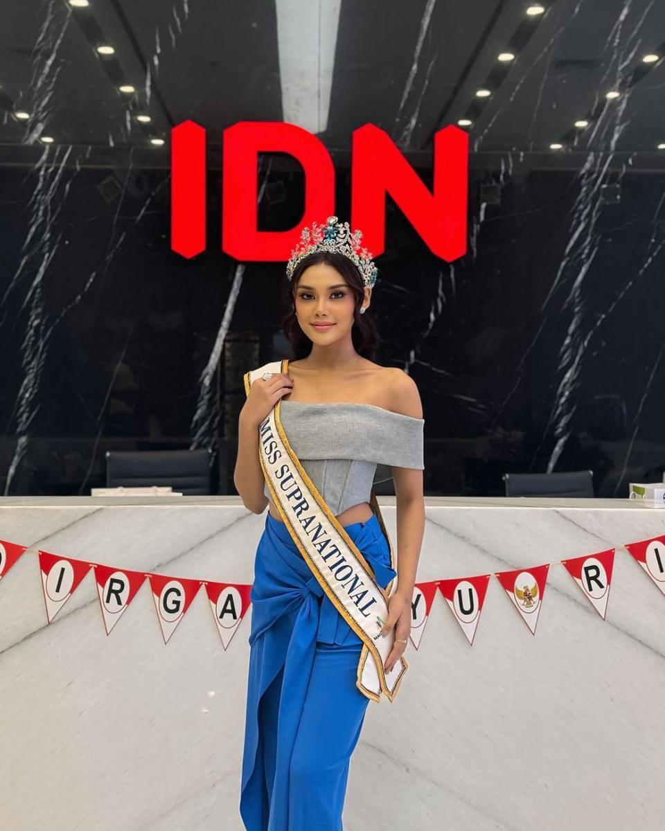 Potret Kunjungan Miss Supranational 2024 Harashta Haifa Zahra 2023 ke IDN Times (Instagram.com/officialputeriindonesia)