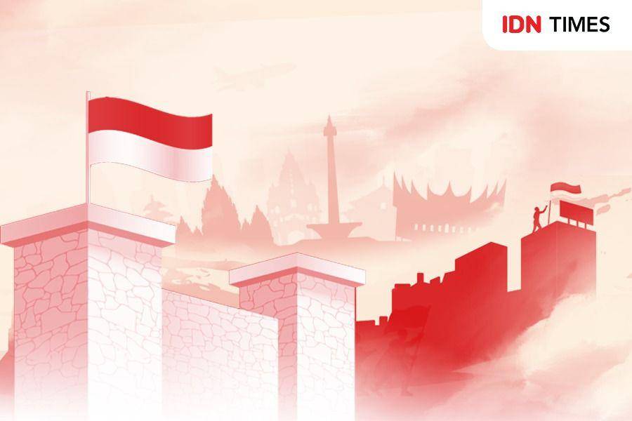 ilustrasi Kemerdekaan Indonesia. (IDN Times/Muhammad Surya)