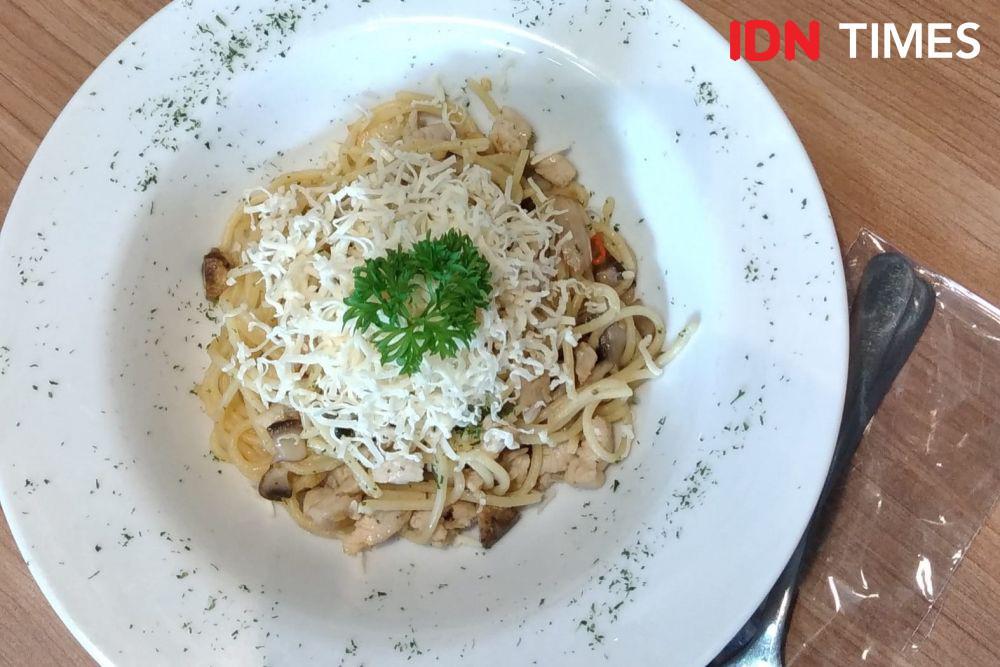 Resep Spageti Tuna Jamur ala Restoran