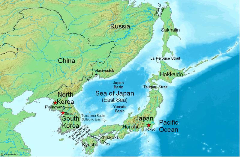 Ilustrasi peta Jepang (commons.m.wikimedia.org/Chris 73)