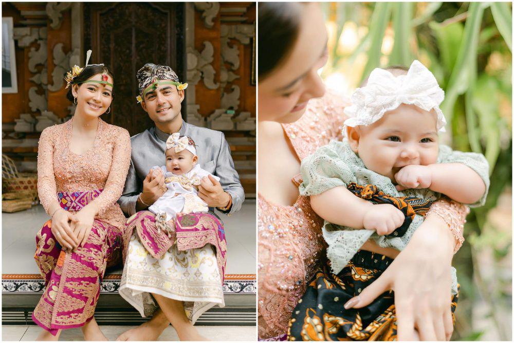 9 Potret Perayaan 3 Bulan Victoria Anak Laura Theux, Kental Adat Bali!