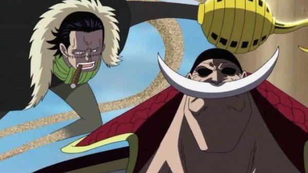 Crocodile menyerang Whitebeard dari belakang. (dok. Toei Animation/One Piece)