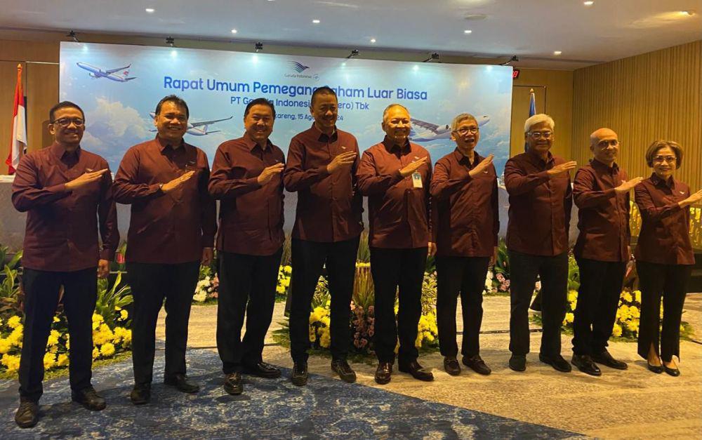 Rapat Umum Pemegang Saham Luar Biasa (RUPSLB) PT Garuda Indonesia (Persero) Tbk pada Kamis (15/8/2024). (dok. Garuda Indonesia)
