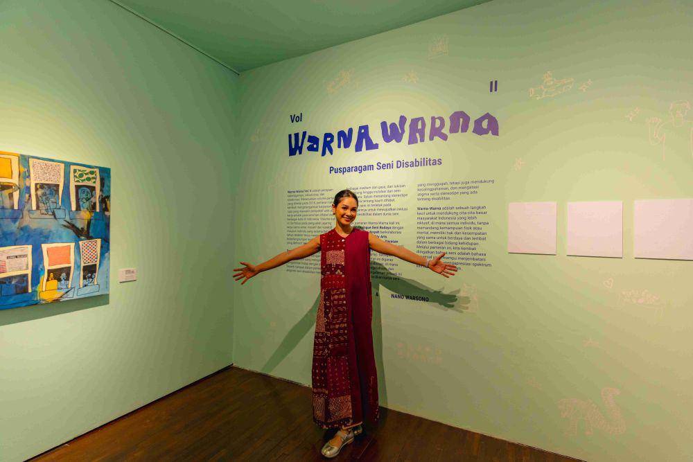 Opening pameran warna-warna oleh Andien Aisyah, 14 Agustus 2024. (Dok. Warna-warna vol. 2)