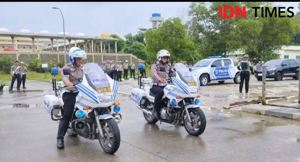 Pengamanan jelang perayaan Hari Ulang Tahun (HUT) Republik Indonesia di Ibu Kota Negara (IKN) Nusantara, Kamis (15/8/2024). (IDN Times/Hilmansyah)