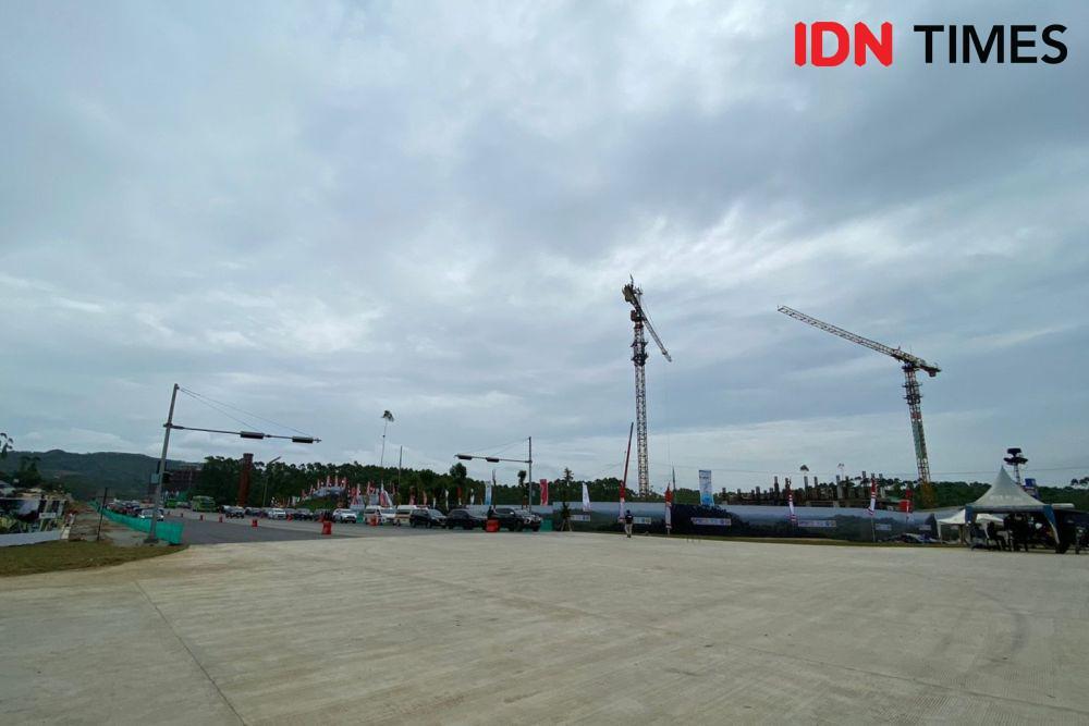 Persiapan IKN H-2 HUT RI 79 pada Kamis (15/8/2024). (IDN Times/Tata Firza)