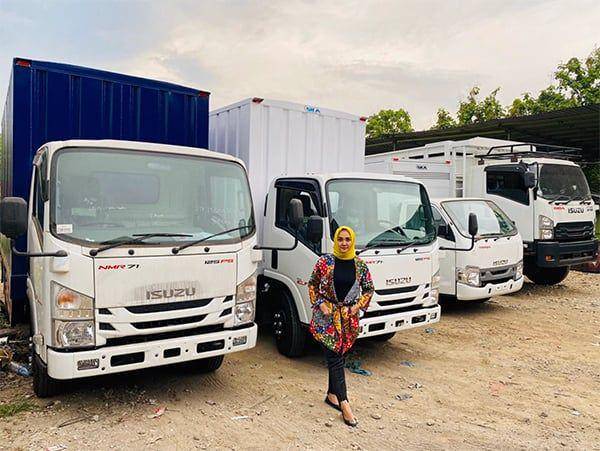 ilustrasi bodi truk hasil produksi Karoseri SKA atau Sumber Karya Abadi (dok. Isuzu)
