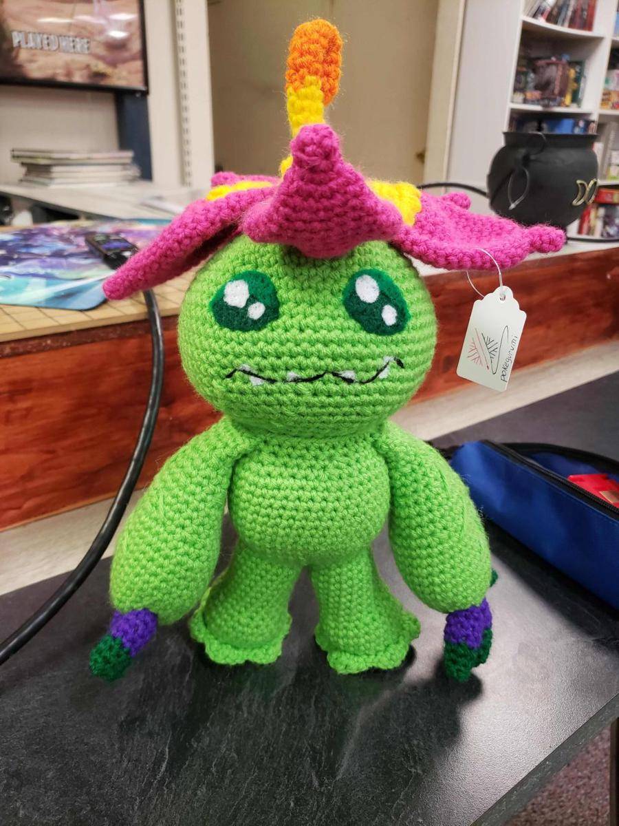 potret rajutan tangan Digimon (reddit.com/user/bijouh)