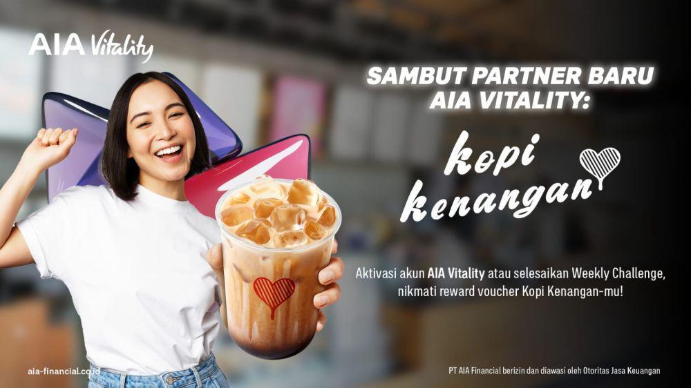 Sambut HUT RI, AIA Vitality Kolaborasi dengan Kopi Kenangan