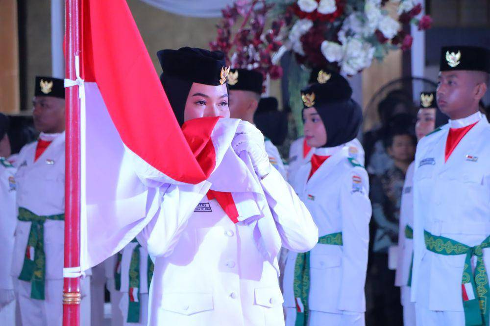 Pengukuhan Paskibraka Palembang di Setda Kota (IDN Times/Dok. Kominfo Palembang)
