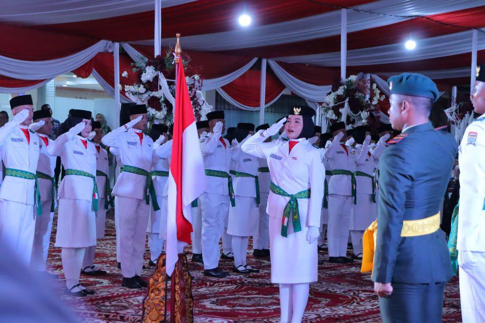 Pengukuhan Paskibraka Palembang di Setda Kota (IDN Times/Dok. Kominfo Palembang)
