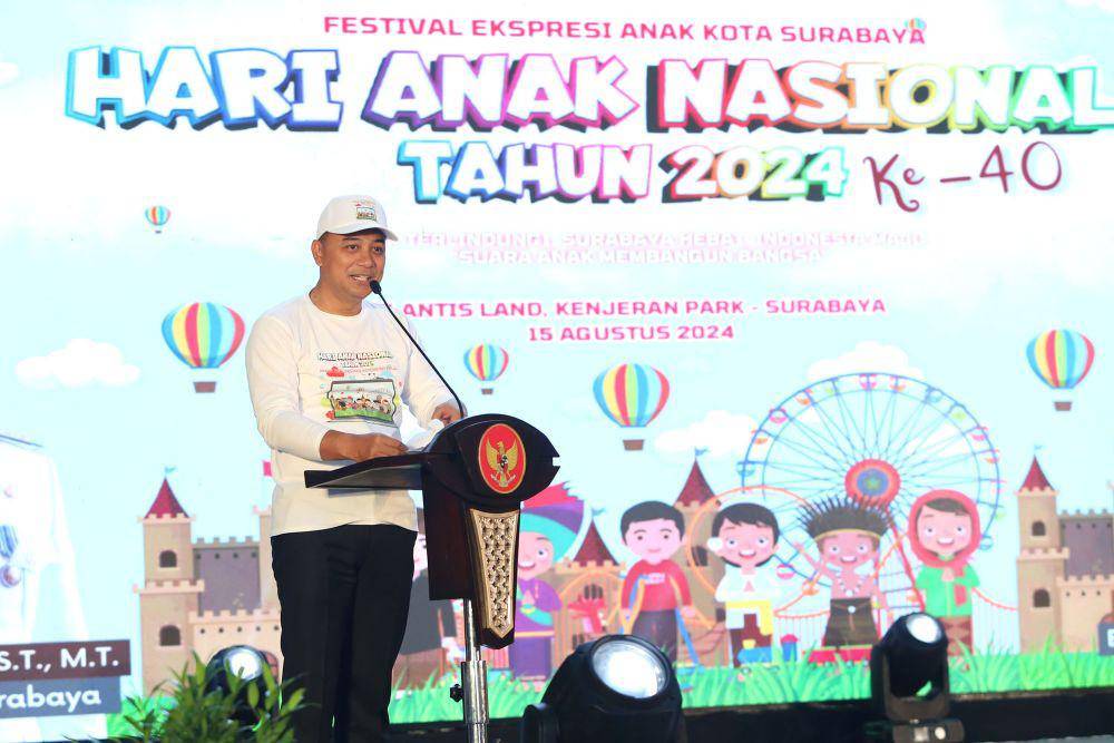 Wali Kota Surabaya Eri Cahyadi di HAN Ke-40. (Dok. Diskominfo Kota Surabaya)