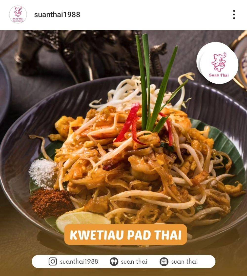 Potret menu Pad Thai di Suan Thai Restoran Bangkok (instagram.com/suanthai1988)