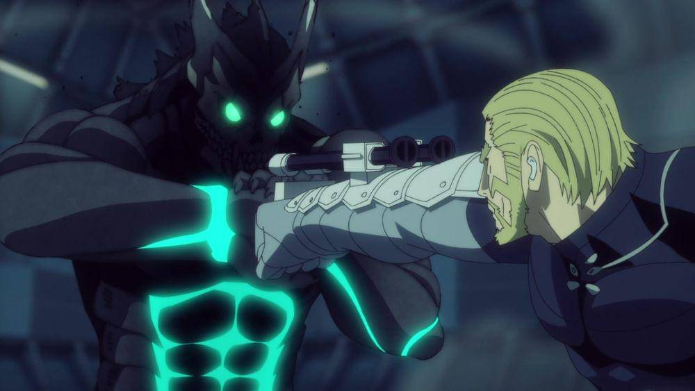 Kafka Hibino dan Isao shinomiya (dok. Production I.G/Kaijuu 8-gou)