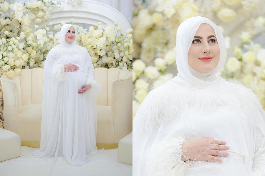 makeup dan busana untuk foto maternity (instagram.com/tasyiiathasyia)