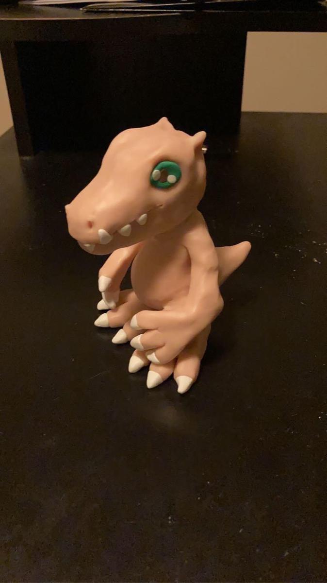 potret karya bertema Digimon dari tanah liat (reddit.com/user/Biolands19)