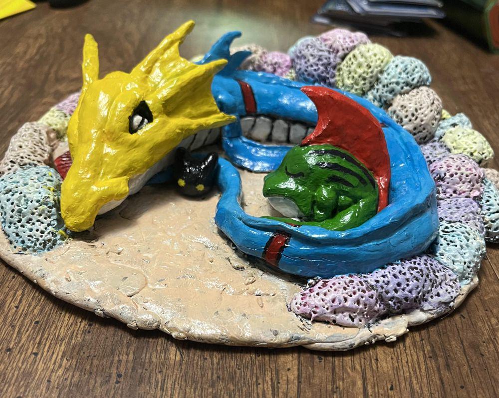 potret karya bertema Digimon dari tanah liat (reddit.com/user/Neat-Scratch8639)