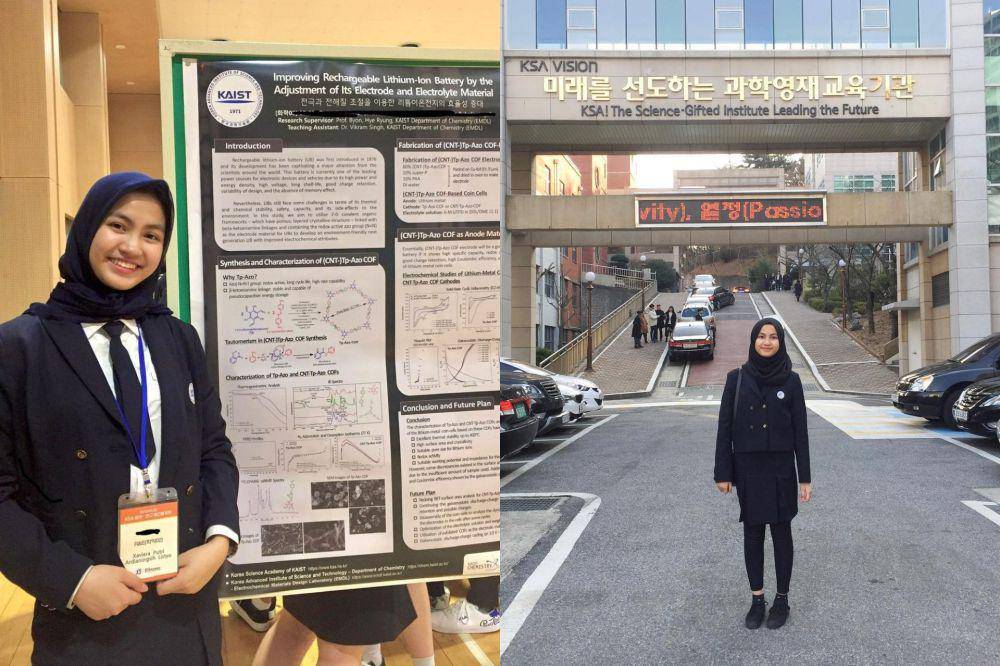 potret Xaviera Putri saat SMA di Korea Science Academy (instagram.com/xavieraaputri)