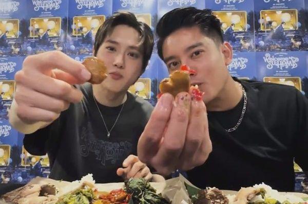 7 Potret Boy William Ajak Suho EXO Makan Nasi Padang dan Jengkol