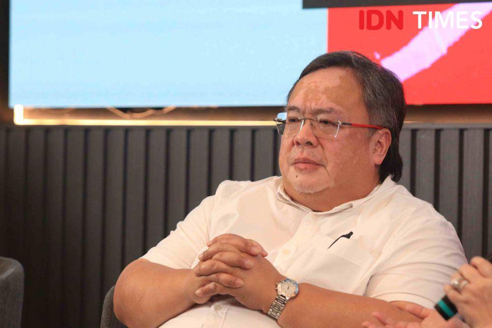 Bambang Brodjonegoro dalam Diskusi "RAPBN 2024/2025, Modal Pemerintahan Prabowo" by IDN Times di Gedung IDN HQ pada Jumat (16/8/2024). (IDN Times/Jihan A'liifah)