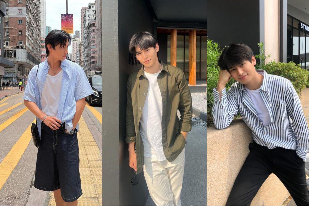 potret mix and match outer kemeja ala Ja Phachara (instagram.com/jjaajaaaa)