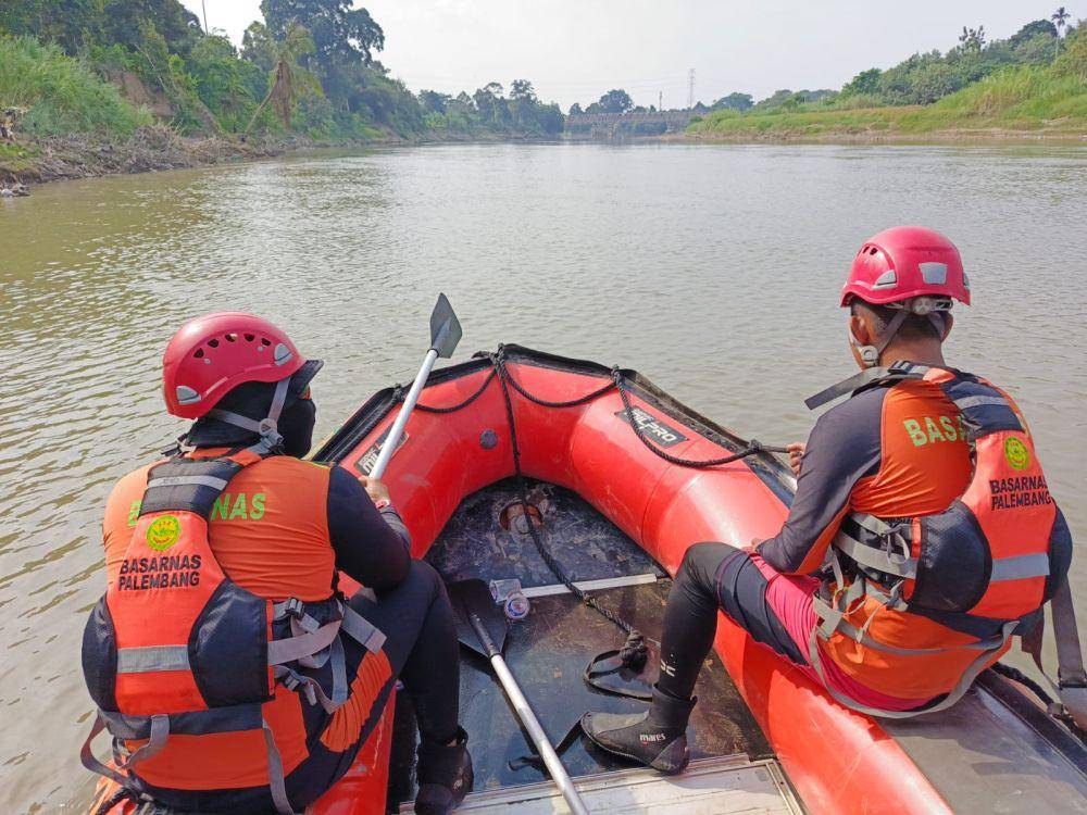 Operasi SAR orang hilang di Sungai Lematang (Dok: Basarnas Palembang)
