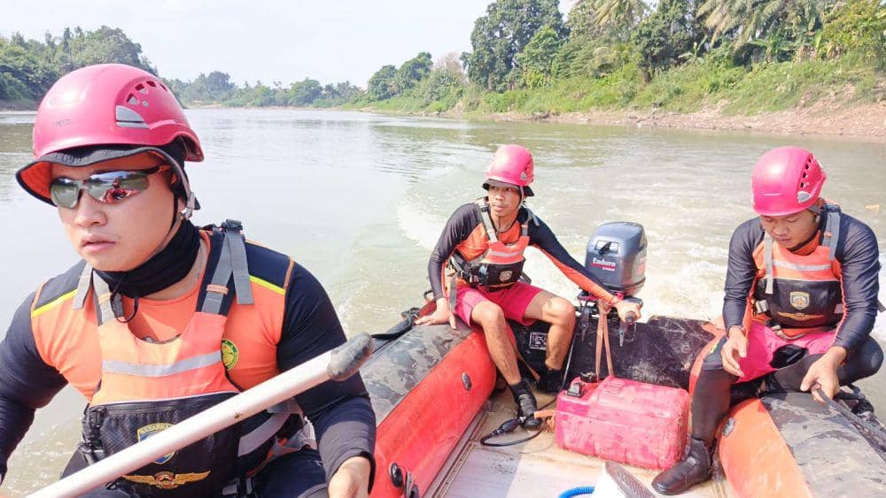 Operasi SAR orang hilang di Sungai Lematang (Dok: Basarnas Palembang)