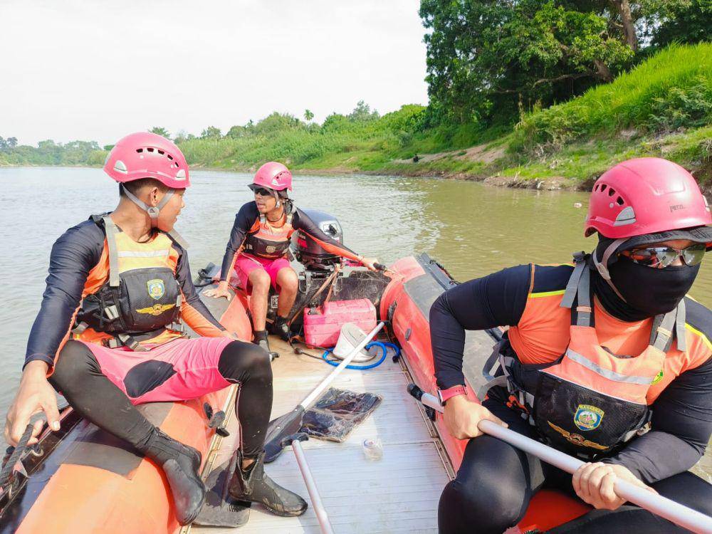 Operasi SAR orang hilang di Sungai Lematang (Dok: Basarnas Palembang)