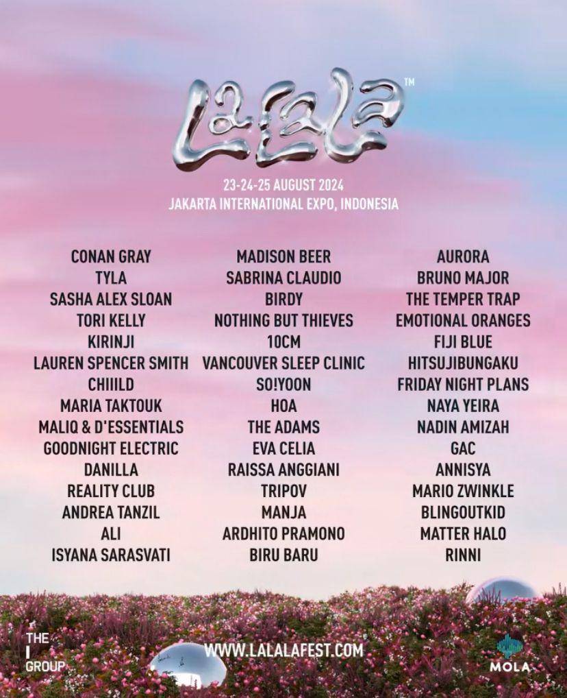 line up LaLaLa Fest 2024 (Instagram.com/lalala.fest)