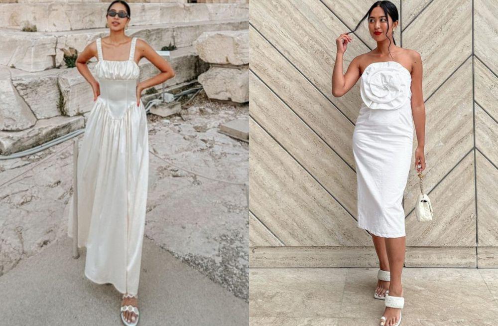 10 Ragam Koleksi White Dress ala Maria Rahajeng, Menawan!