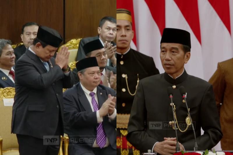 Jokowi Resmi Serahkan Tongkat Kepemimpinan RI ke Prabowo
